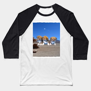 puppies on the sand Baseball T-Shirt